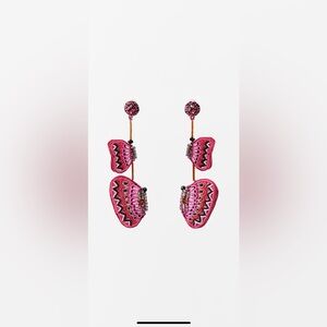Zara beaded butterfly earrings new